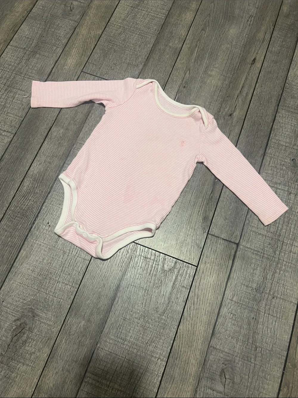 Ralph Lauren Striped Dress & Long Sleeve Onesie